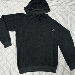 Alo yoga triumph womens/unisex hoodie in small charcoal